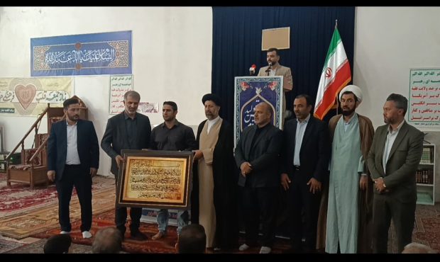 تجلیل از قهرمان و ملی پوش پرورش اندام نصیرشهری در نماز جمعه نصیر شهر