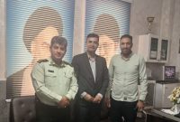 دیدار رئیس دفتر دکتر قشقاوی با رئیس جدید کلانتری نصیرشهر