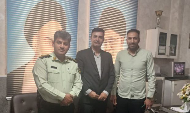 دیدار رئیس دفتر دکتر قشقاوی با رئیس جدید کلانتری نصیرشهر